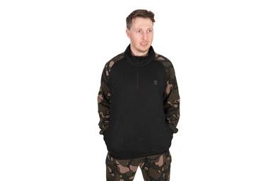 Fox Mikina LW Black/Camo QTR ZIP
