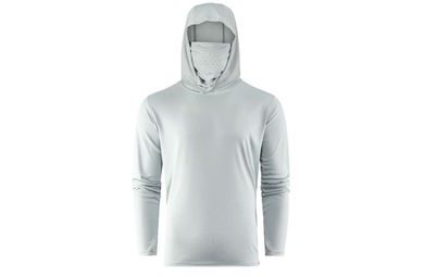 Grundéns UV Tričko Tough Sun Masked Hoodie Iceberg