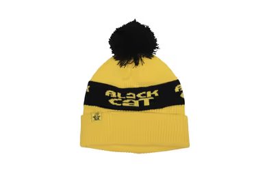 Black Cat Čepice Yellow Bobble Hat