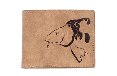 Giants fishing Peněženka hlava kapra Brown Wallet Carp Head hnědá