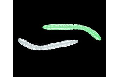 Libra Lures Fatty D’Worm Glow UV green