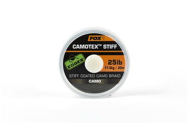 Fox Ztužená šňůrka Camotex Stiff Camo 20m