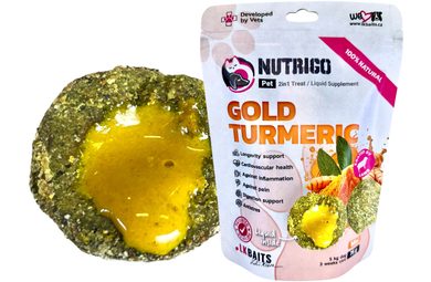 LK Baits Pet Doplněk stravy Nutrigo Dog Supplement Gold Turmeric