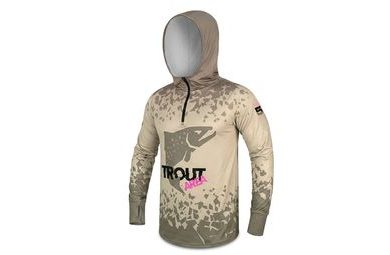 Delphin Tričko s kapucí UV Armor 50+ Trout