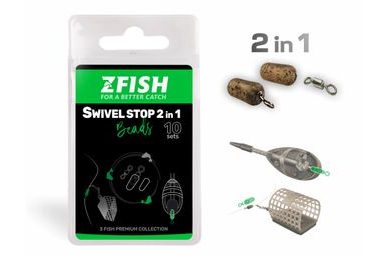 Zfish Konektor Swivel Stop Beads 2in1
