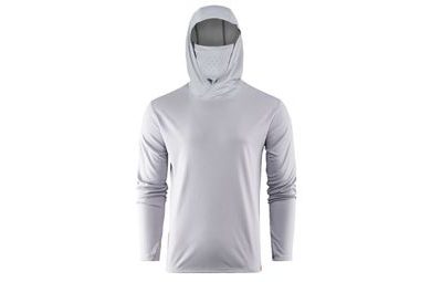 Grundéns UV Tričko Tough Sun Masked Hoodie Mist