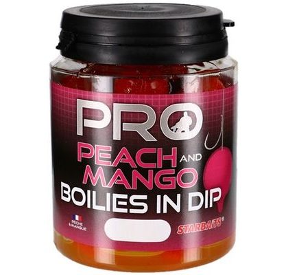Starbaits Boilies v dipe Pro Peach Mango 150g
