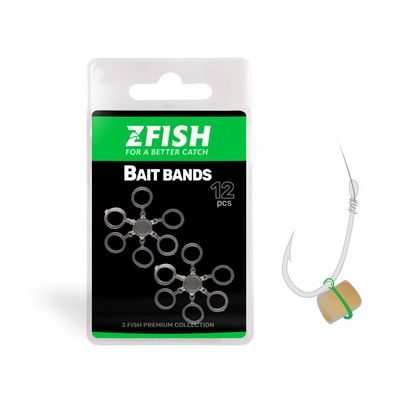 Zfish Nástrahový Krúžok Bait Bands 12 ks