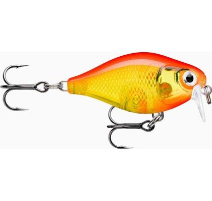 Rapala Wobler X-Light Crank Shallow Runner Gold Fluorescent Red