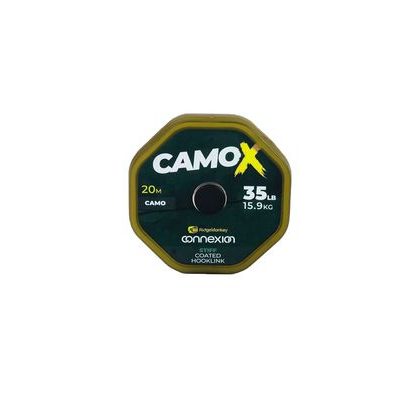 RidgeMonkey Šňůrka Connexion CamoX Stiff Coated Hooklink 20m