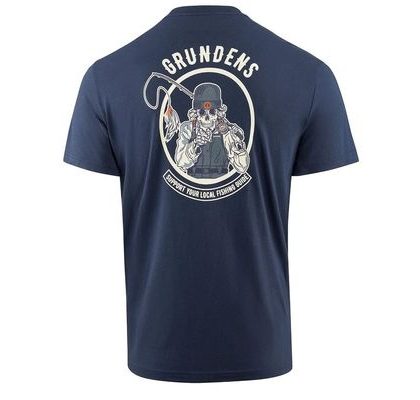 Grundéns Tričko Support Guides SS T-Shirt Tmavomodrá