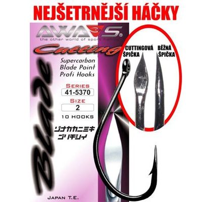 Awa-S Háčiky Cutting Blade 5370 Black Nickel 10ks