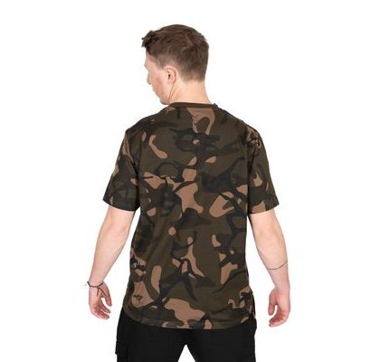 Fox Tričko Black / Camo Logo T-Shirt
