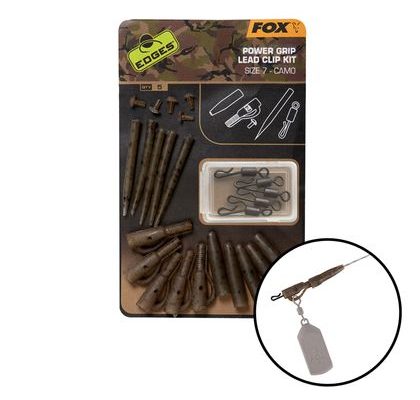 Fox Závěs na olovo Edges Camo Power Grip Lead Clip Kit vel.7 5ks