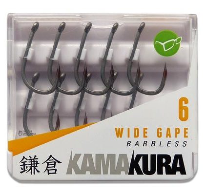 Korda Háčky Kamakura Wide Gape Barbless 10ks