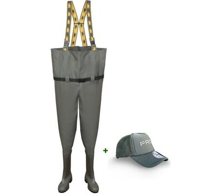 PROS Brodňáky SBT01 PVC so sťahovacím opaskom zelená