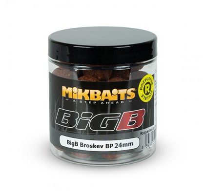 Mikbaits Rozpustné boilie BigB Broskev Black pepper 250ml