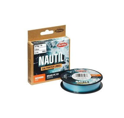 Berkley Šnúra Nautil Inshore Braidx8 Aqua Blue 150m