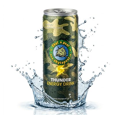 Chyť a pusť Energetický drink Thunder 250ml