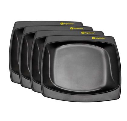 RidgeMonkey Sada talířů DLX Standard Plate Four Pack 4ks