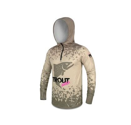 Delphin Tričko s kapucňou UV Armor 50+ Trout