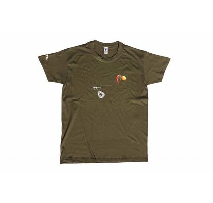 Carp 'R' Us Tričko Mouthsnagger army zelená