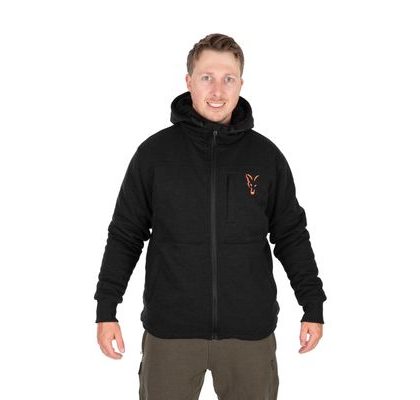 Fox Bunda Collection Sherpa Jacket Black & Orange
