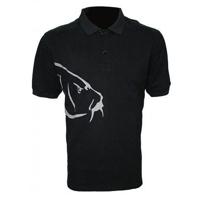 Zfish Tričko Carp Polo T-Shirt Čierne