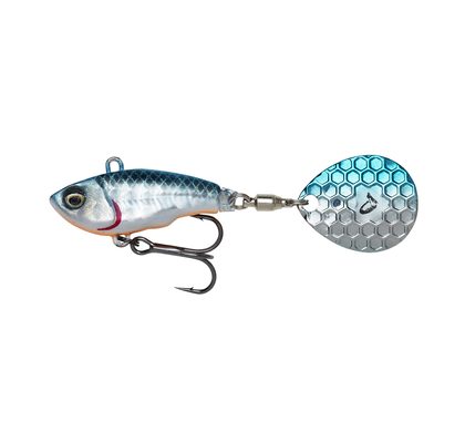 Savage Gear Wobler Fat Tail Spin Sinking Modrá Strieborná