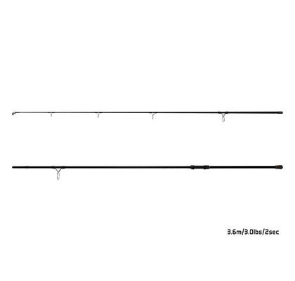 Delphin Prút Opium BlacxCarp 3G TechnoCork 12ft 360cm 3,25lbs 2diel