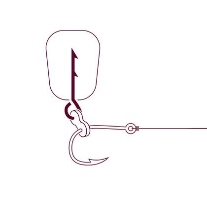 Delphin Nástrahový osten Stinger+ se silikonovým kroužkem černý 12ks