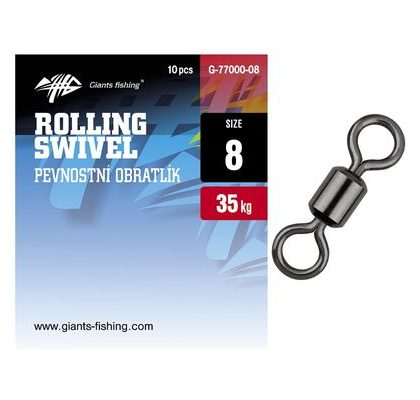 Giants Fishing Pevnostný obratlík Rolling Swivel 10ks