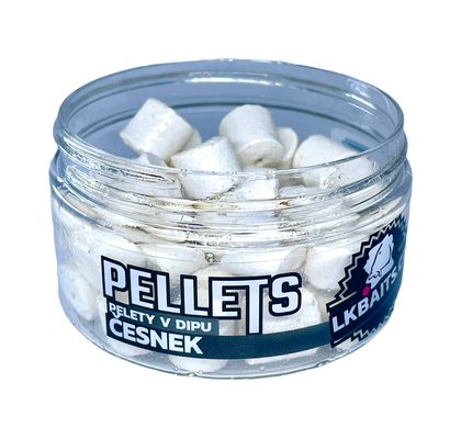 LK Baits Pop-up Pelety v dipe Cesnak 40g