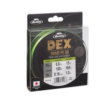 Berkley Šnúra DEX Braid x8 Chartreuse 150m