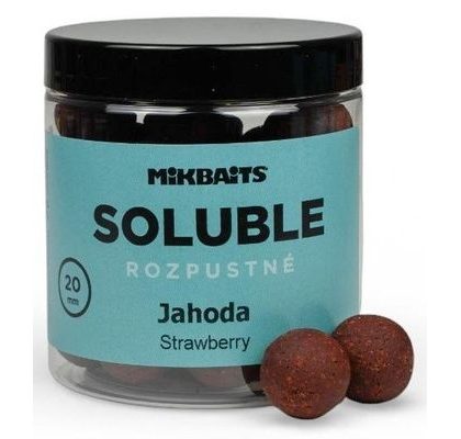 Mikbaits Rozpustné boilies Soluble Jahoda 250ml