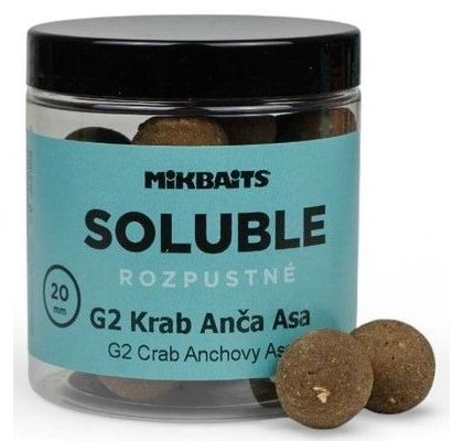 Mikbaits Rozpustné boilies Soluble G2 Krab Ančovička Asa 250ml
