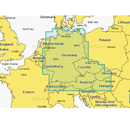 Navionics+ Mapy Nemecko, Česko, Rakúsko, Balaton