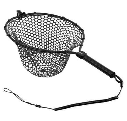 Fencl Muškařský podběrák King L Carbon se silikonovou sítí a magnetem