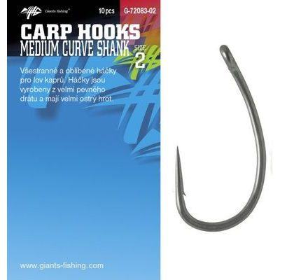 Giants Fishing Háčik s očkom Medium Curve Shank 10ks