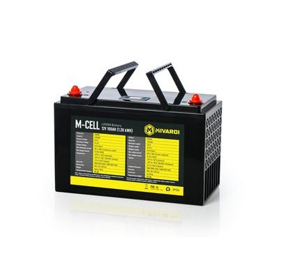 Mivardi Batéria M-CELL LiFePO4 12V 100Ah + 20A nabíjačka