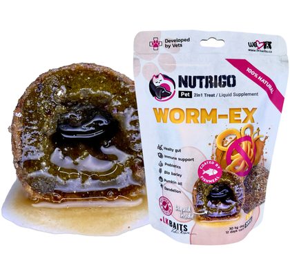 LK Baits Pet Doplněk stravy Nutrigo Dog Supplement Worm Ex