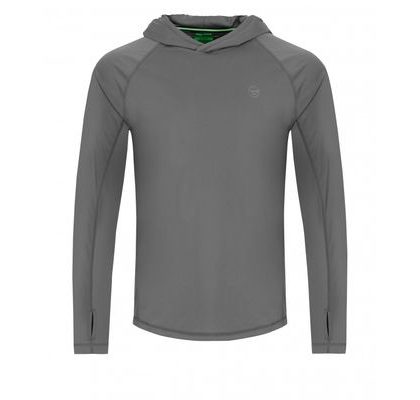 Korda UV tričko UPF Hooded Top Charcoal