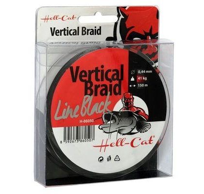 Hell-Cat Pletená šnúra Braid Line Vertical Red 150m
