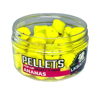 LK Baits Pop-up Pelety v dipe Ananás 40g