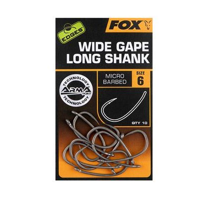 Fox Háčky Wide Gape Long Shank 10ks