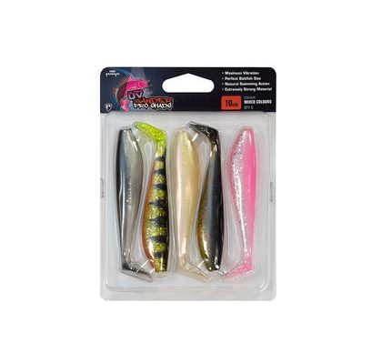 Fox Rage Gumová Nástraha Zander Pro Mixed UV Farby 5ks