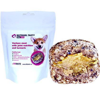 LK Baits Pet Maškrta Nutrigel Dog Zverina s Kĺbovou Výživou a Kurkumou