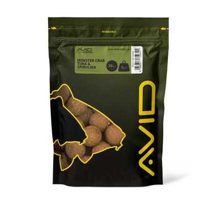 Avid Boilies Premium Monster Crab-Tuna & Spirulina 1kg