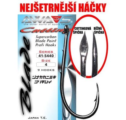 Awa-S Háčiky Cutting Blade 1053 Black Nickel 10ks