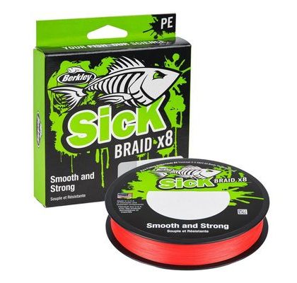 Berkley Šnúra Sick Braid Červená 150m